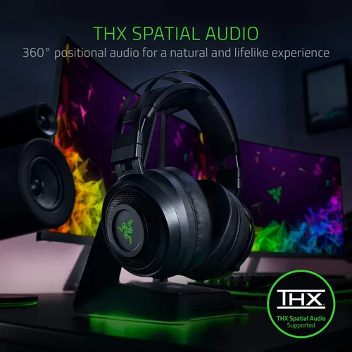 Vista 3 de Audífonos Razer Nari Essential inalámbricos, con sonido envolvente, para videojuegos