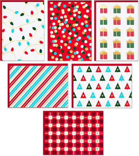 Vista 14 de Hallmark Surtido de tarjetas de Navidad en caja, iconos navideños (48 tarjetas con sobres) (1XPX5173)