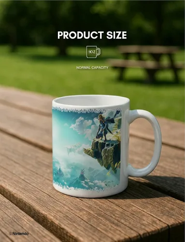 Vista 7 de Pyramid America Taza Zelda – The Legend of Zelda Tears of the Kingdom – Taza oficial de Nintendo para jugadores (11 onzas) – Taza Zelda retro