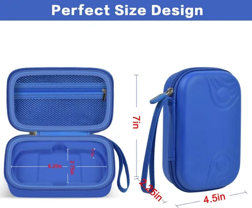 Vista 4 de casmilee Travel Carrying Case Compatible with Beijue 16 Bit Handheld Games+Retro Gaming Console Case for R36MAX Game Consoles