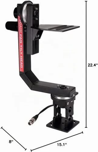 Vista 9 de PROAIM Sr 2-Axis 360° Pan-Tilt Head w/12V Joystick para Jibs, 7.5kg/16.5lb