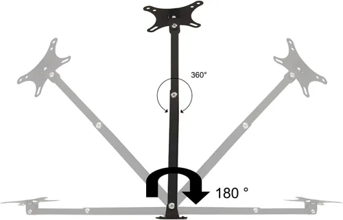 Vista 7 de Soporte de pared para TV, monitor de movimiento completo, giratorio e inclinable para monitor LED OLED LCD de 14 a 27 pulgadas, VESA 75 x 75 3.937 x