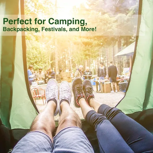 Vista 6 de Paquete de 10 tiendas de campaña a granel para 2 personas sin hogar, exploradores, camping, mochileros, impermeables, ligeras, fáciles de instalar