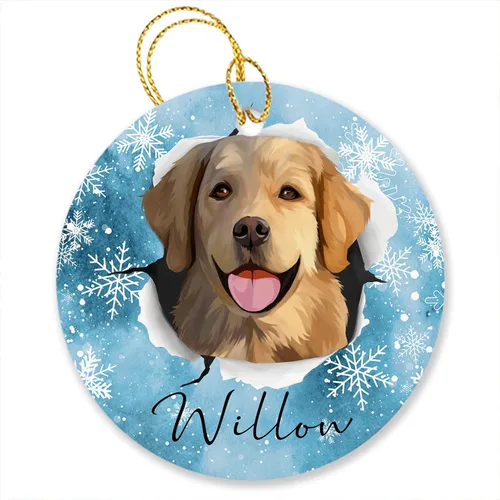 Vista 21 de Adornos de pastor australiano, regalos para Navidad, adorno de pastor australiano personalizado, adornos únicos de pastor australiano, vacaciones