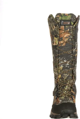 Vista 3 de Botas de serpiente con cremallera lateral impermeables para hombre de Rocky, camuflaje MOBU