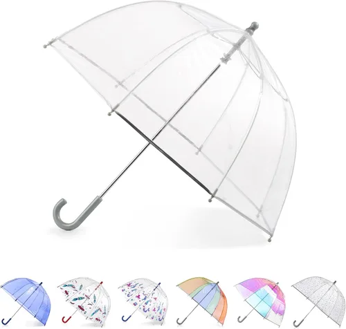 Vista 15 de Totes- Paraguas de burbujas transparente para niños con mango de fácil agarre), 2236N53