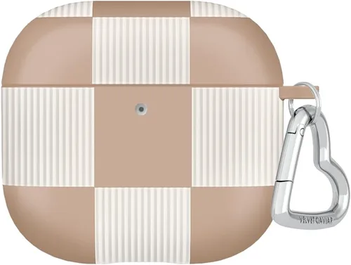 Vista 47 de VELVET CAVIAR Funda compatible con AirPods 4 con llavero, bonitas fundas protectoras duras de 4ª generación para mujer, diseño de lunares azules