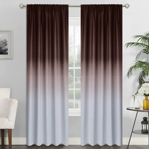 Vista 29 de SimpleHome Cortinas Pequeñas Negras Impermeables con Bolsillo para Barra Suave para Cocina, Cortinas Impermeables con Bolsillo para Barra