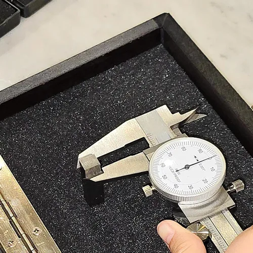 Vista 6 de HFS (Tm) calibre de dial de cuatro vías, de acero inoxidable, entre 0 y 6 pulgadas, de 0.001 pulgadas, nueva característica a prueba de impactos