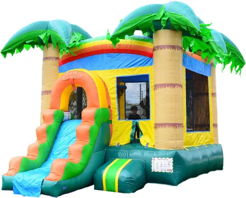 Vista 10 de HeroKiddo - Gorila inflable comercial de 14 x 18 pulgadas, tobogán de doble carril