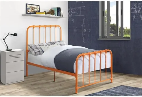 Vista 2 de Lexicon Leongatha Cama de metal, individual, naranja