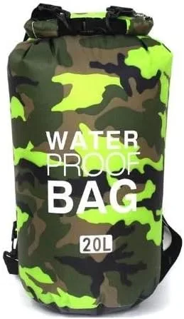 Vista 10 de Bolsa seca impermeable de PVC – Bolsa de almacenamiento seca ligera con tapa enrollable – Múltiples opciones