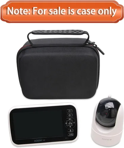Vista 5 de L LTGEM Funda de viaje para monitor de bebé ANMEATE/Infant Optics DXR-8 PRO/UKSUP/bonoch Baby Monitor - Bolsa de almacenamiento protectora dura