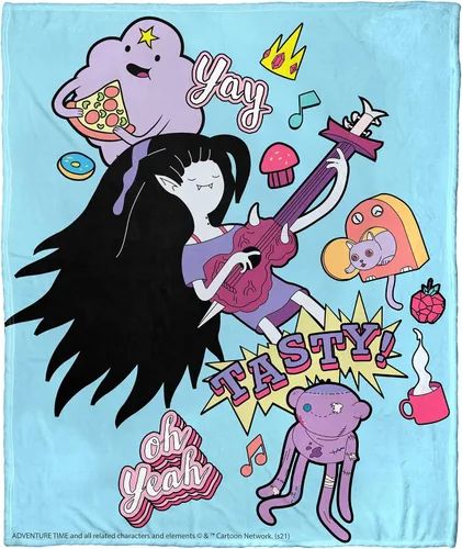 Vista 30 de Northwest Adventure Time - Manta de seda táctil, 50 x 60 pulgadas, Adventure Comic