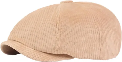 Vista 13 de Reyox Gorra unisex de algodón Newsboy 8 Panel Sombrero Cabbie Flat Cap Púrpura (Plaid Purple)