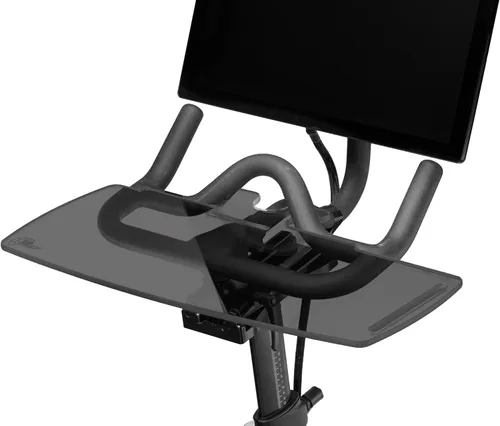 Vista 8 de TFD Sidewinder Bandeja (negro) Compatible con bicicleta Peloton (solo original), fabricada en Estados Unidos Bandeja de escritorio para laptop