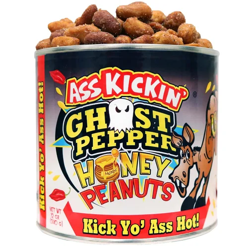 Vista 14 de ASS KICKIN' Cacahuetes Bacon Ranch – 12oz – Último regalo gourmet de cacahuetes – Pruébalo si te atreves!