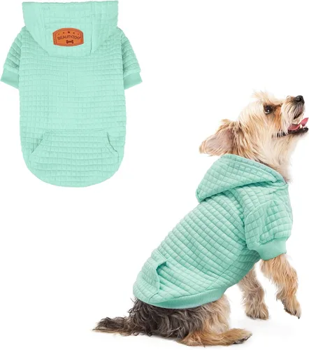 Vista 55 de BEAUTYZOO - Sudadera con capucha para perros con agujero para correa y bolsillo, suéteres para perros pequeños, medianos y grandes, niños y niñas
