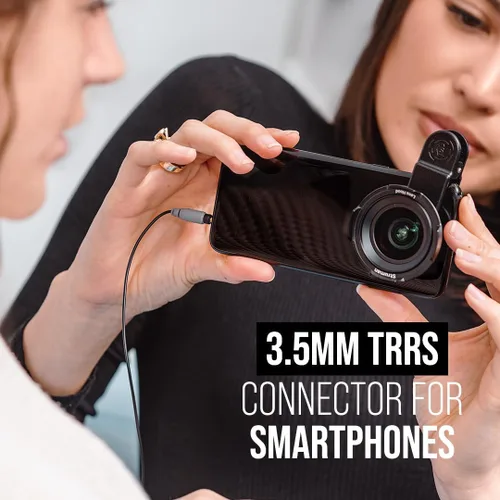 Vista 2 de Rode SmartLav+ Lavalier Micrófono para Smartphones, Negro
