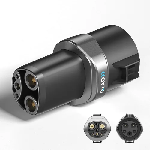 Vista 9 de QIAO - Adaptador Tesla a J1772, máximo 80 A 250 V CA, plateado nacs a j1772 para carga eficiente de vehículos eléctricos de nivel 2, compatible