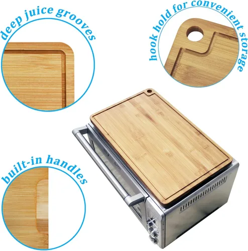 Vista 7 de Tabla de cortar de bambú apta para horno tostador Breville 860 BSS/845BSS/BOV800XL