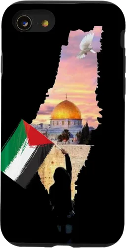 Vista 18 de Boy Hold Palestine Map Flag Jerusalem's City Palestinians Case for iPhone 17