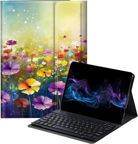 Vista 14 de Funda con teclado africano para Samsung Galaxy Tab S6 Lite de 10.4 pulgadas 2022 (SM-P613/P619)/2020 (SM-P610/P615), funda protectora delgada