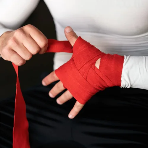Vista 6 de PATIKIL Envoltura de mano de boxeo, vendajes elásticos de puño de artes marciales para kickboxing tailandés