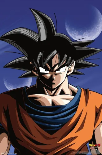 Vista 18 de Trends International Dragon Ball Z - Póster de pared de Goku, 14.725 x 22.375 pulgadas, versión enmarcada de madera de granero Versión enmarcada