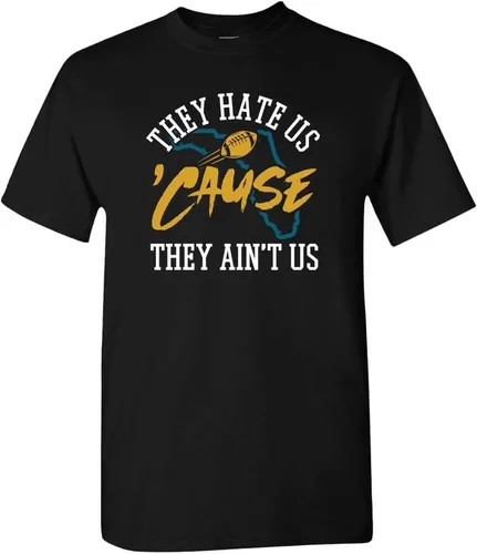 Vista 4 de Xtreme Apparrel They Hate Us 'Cause They Ain't Us Men's T-Shirt for Football Fans Arizona - Camisa negra