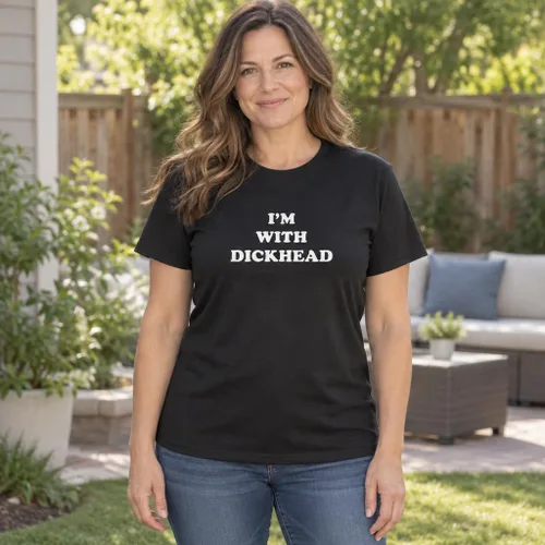 Vista 2 de Guacamole I'm with DICKHEAD - Divertido regalo de broma para parejas - Camiseta de algodón para hombre