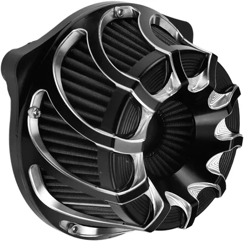 Vista 8 de Kit de entrada de aire limpiador de aire CNC para motocicletas con turbina, filtro de aire para Harley Sportster XL Touring Softail Dyna