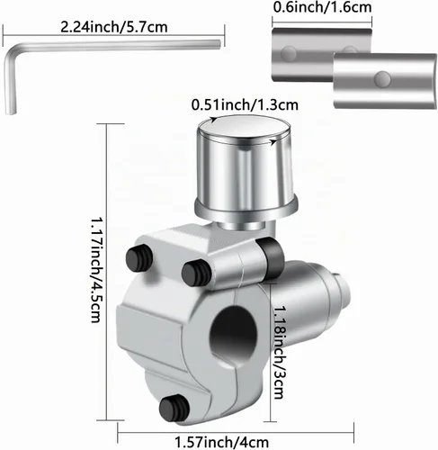 Vista 2 de 15 piezas de válvula perforadora de bala BPV-31 Kits de válvula refrigerante puede grifo válvula ajustable compatible 1/4 5/16 3/8 pulgadas