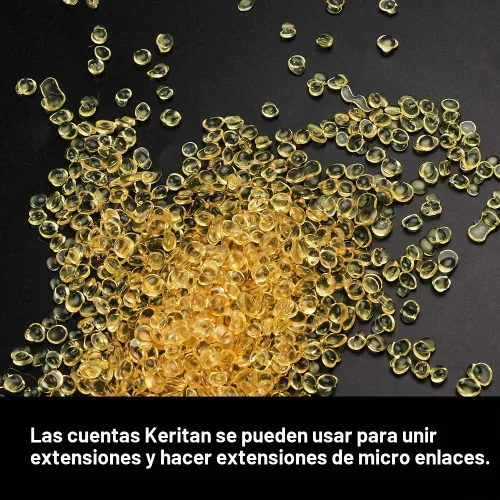 Vista 3 de 3.53 oz 1000 piezas de pegamento de queratina para extensiones de cabello, herramientas de fusión para el cabello, puntas de fusión de cabello
