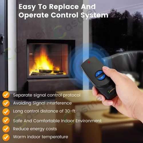 Vista 9 de Kit de control remoto para chimenea de gas, compatible con chimenea Ambient Technologies, control remoto reemplaza RCM-RX/RMC RX RCT RCMT RCT RCST