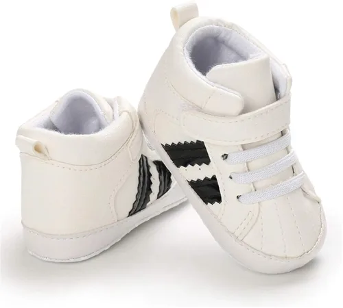 Vista 5 de KaKaKiKi - Tenis de lona para bebé, infante, niños, tenis con suela de goma antideslizante, tenis de caramelo caminantes, primerizos, precaminando