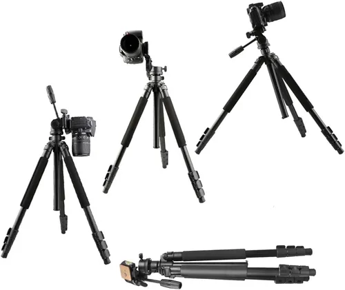 Vista 9 de Gosky Trípode - Trípode portátil de viaje para telescopios de visión, binoculares, videocámaras o cámaras SLR (Pro (61 pulgadas)