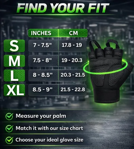 Vista 5 de Harcos Guantes de gimnasio para levantamiento de pesas para hombres y mujeres, guantes de entrenamiento, protección completa de la palma y agarre