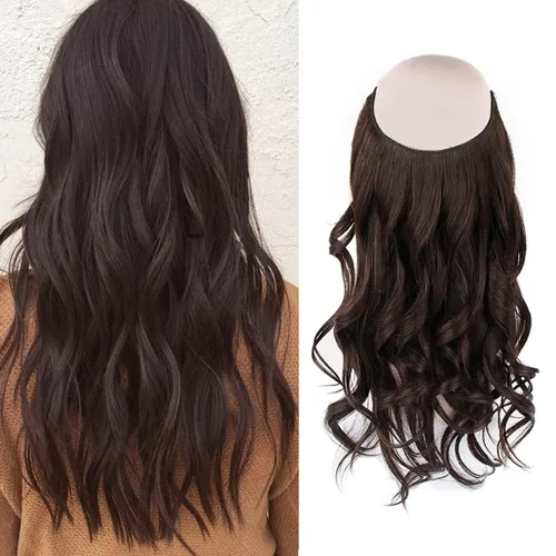 Vista 57 de Sassina Extensiones de Cabello con Alambre Invisible Cabello Humano Real con Alambre Transparente Tamaño Ajustable Clips Seguros Naturales Liso