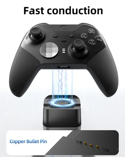 Vista 3 de Complete Component Pack for Xbox Elite Controller Series 2-Accessories Includes 4 Thumbsticks, 4 Paddles, 1 Standard D-Pad and Charging Station as