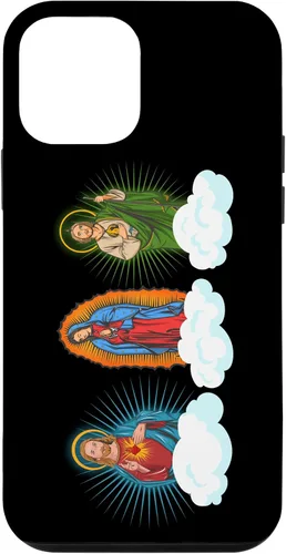 Vista 16 de Funda para iPhone 17 con diseño de Jesús, Virgen María y San Judas Tadeo in Clouds