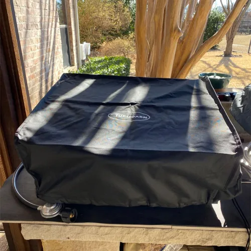 Vista 6 de Cubierta para parrilla Blackstone de 17 pulgadas de alta resistencia, tela Oxford 600D impermeable, cubierta protectora impermeable compatible