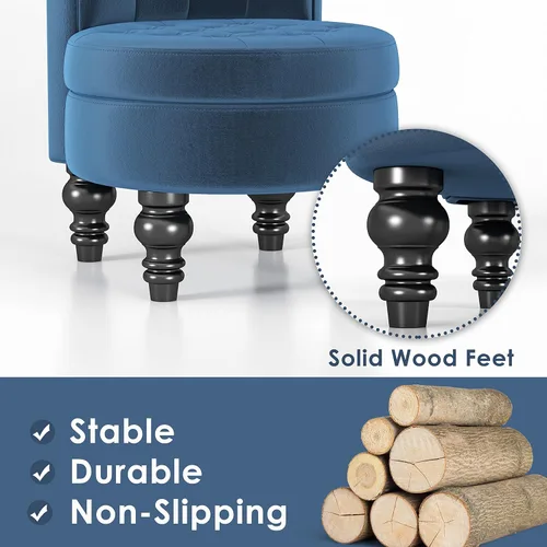 Vista 8 de MU Silla de respaldo alto de terciopelo holandés, muebles de sala de estar, asiento de acento real, sillas de trono, estilo simplemente elegante