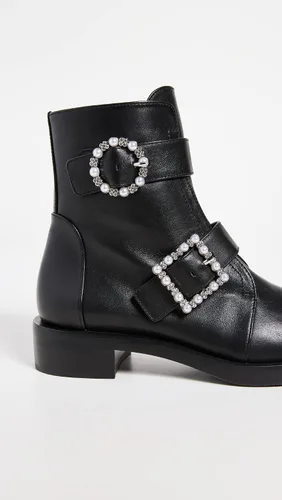 Vista 4 de Stuart Weitzman Botines Ryder Pearl Geo con hebilla para mujer