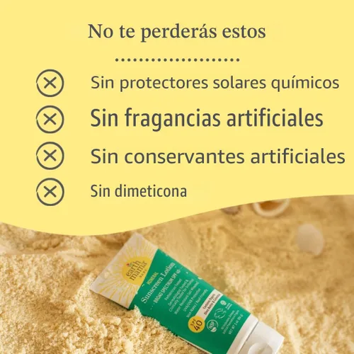 Vista 4 de Loción protectora solar mineral Uber-Sensitive SPF 40 para niños de Earth Mama