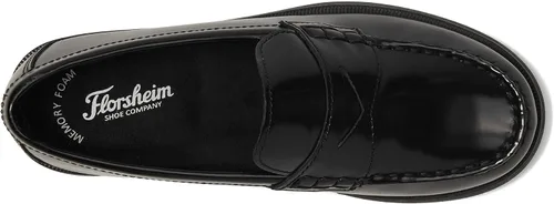 Vista 4 de Florsheim Mocasines Croquet Penny JR para niños pequeños y grandes Negro