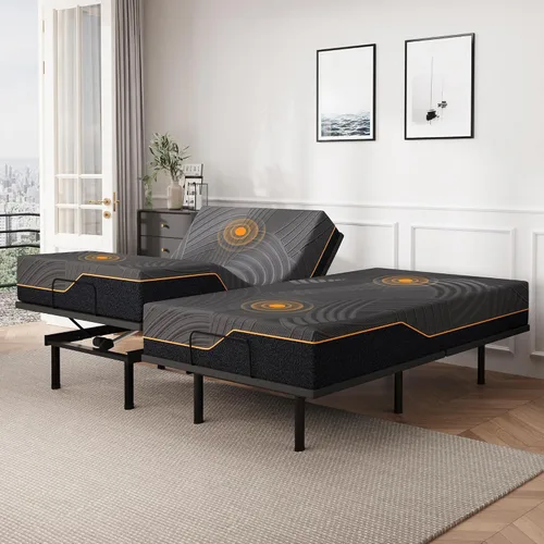 Vista 12 de Dyonery Base de cama ajustable individual XL + colchón de espuma