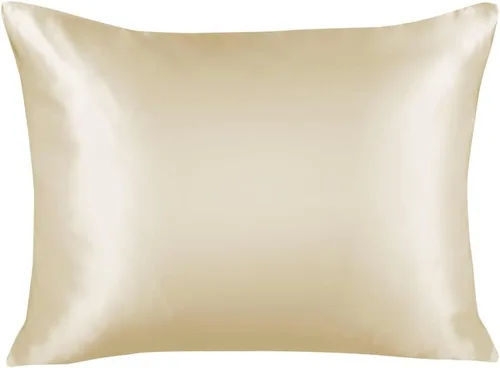 Vista 35 de ShopBedding - Lujosa funda de almohada de satén para el cabello, 2 unidades, satinada, estándar, con cremallera, estampado de cebra marrón