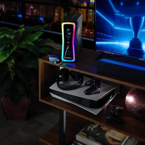 Vista 8 de CyberPower GX150C2-E Gaming UPS Batería de reserva y protector