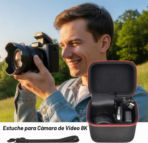 Vista 9 de 8K - Funda para cámara digital Tecglem/para toberto/para Duluvulu Negro